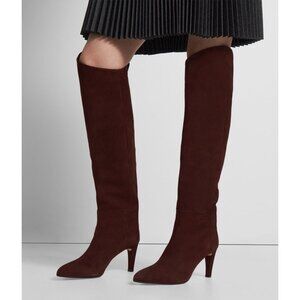 Theory Knee-High Boot in Dark Rust Suede New in Box Size 40 / 9